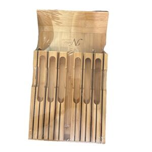 Bamboo Noble Home & Chef In Drawer Knife Block Organizer. 17 X 9.25 X 2"